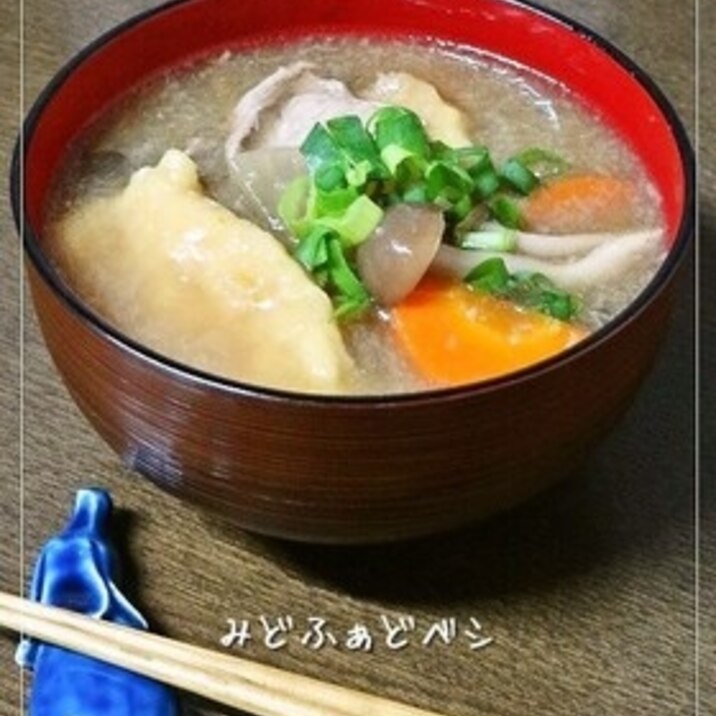 すりおろし蓮根で温まる*かぼちゃだんご汁